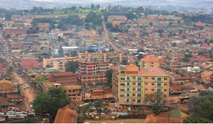 ウガンダの街の写真