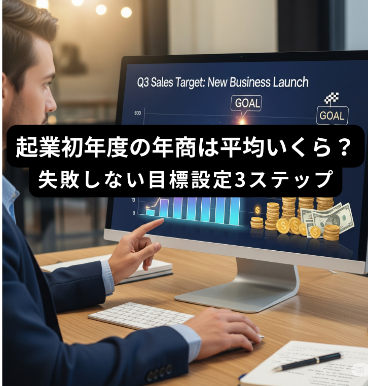 起業初年度の年商は平均いくら？失敗しない目標設定3ステップ