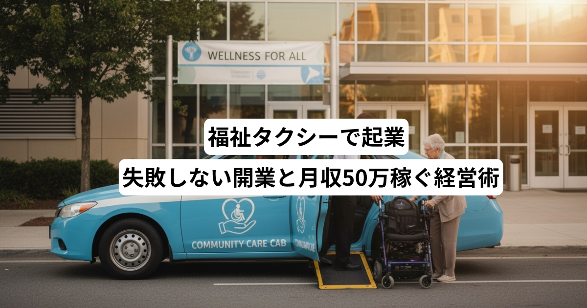 福祉タクシーで起業｜失敗しない開業と月収50万稼ぐ経営術
