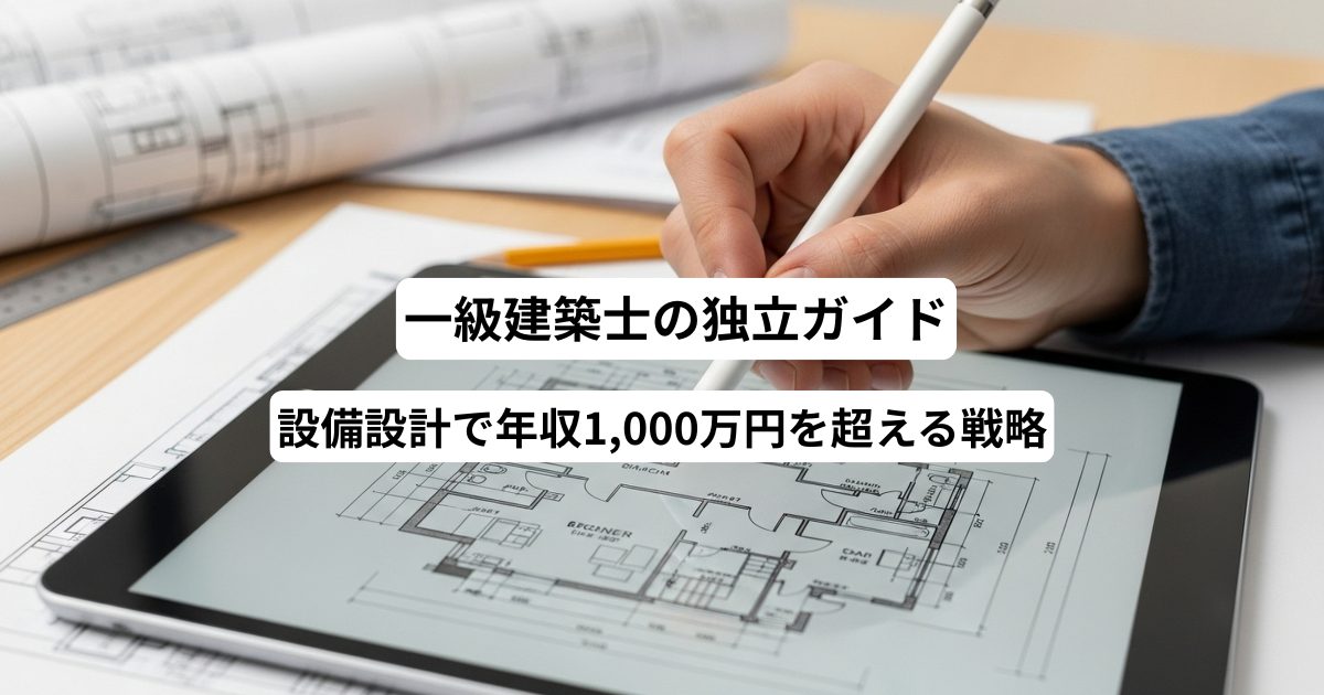 一級建築士の独立ガイド－設備設計で年収1,000万円を超える戦略