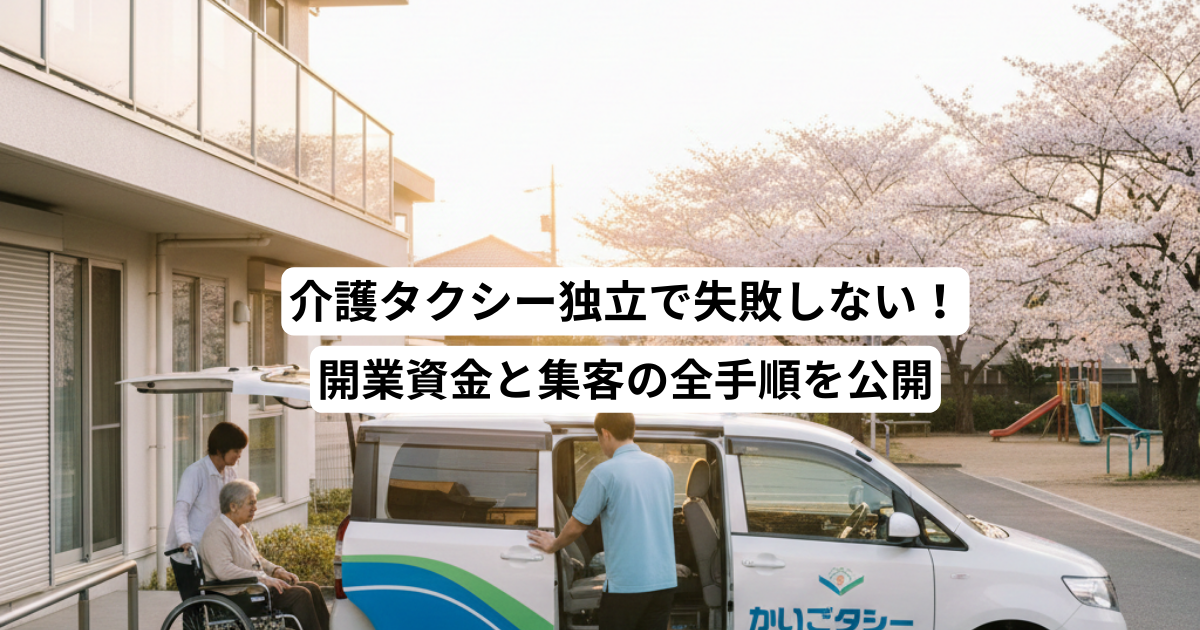 介護タクシー独立で失敗しない！開業資金と集客の全手順を公開