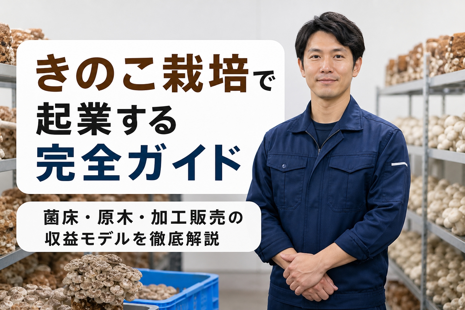 きのこ栽培で起業する完全ガイド｜菌床・原木・加工販売の収益モデルを徹底解説