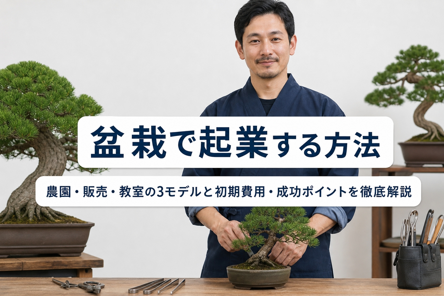 盆栽で起業する方法｜農園・販売・教室の3モデルと初期費用・成功ポイントを徹底解説