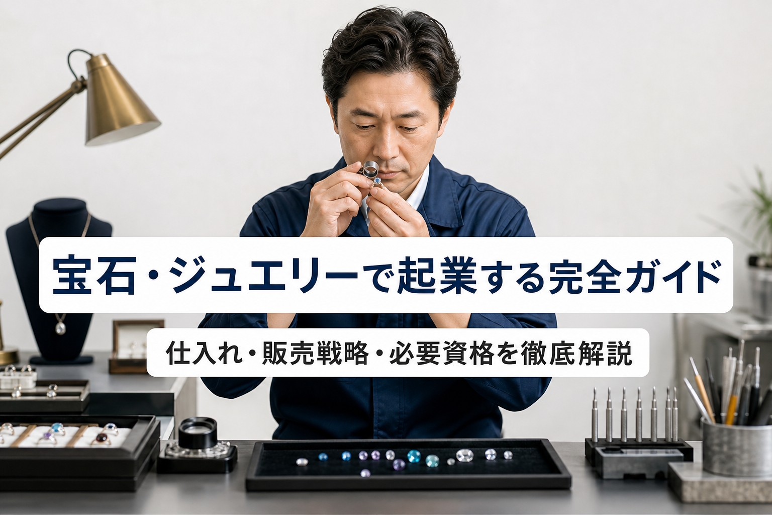 宝石・ジュエリーで起業する完全ガイド｜仕入れ・販売戦略・必要資格を徹底解説
