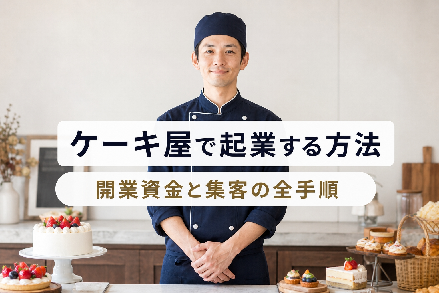 ケーキ屋で起業する方法｜開業資金と集客の全手順
