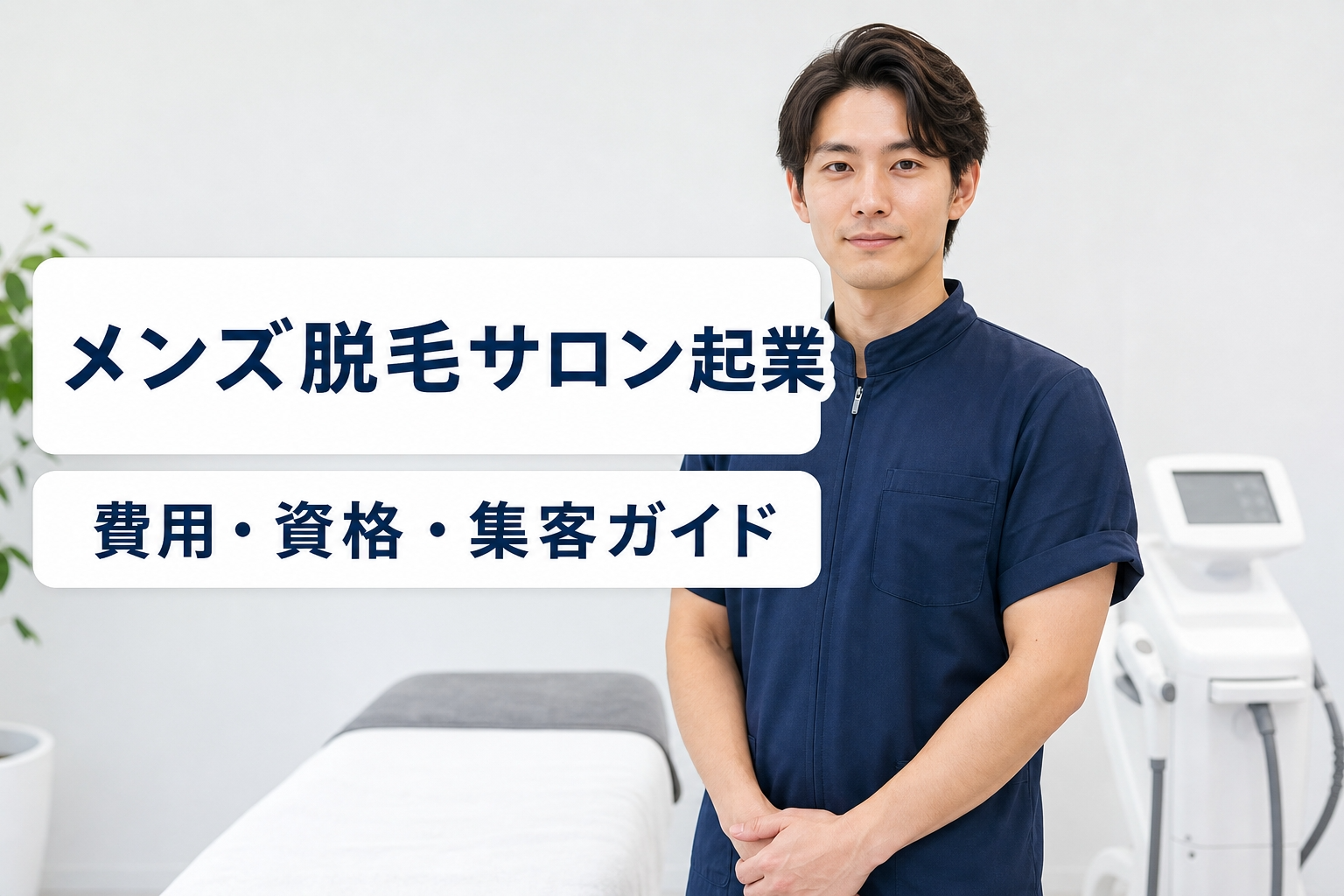 メンズ脱毛サロンを起業する方法｜初期費用・資格・集客まで完全ガイド