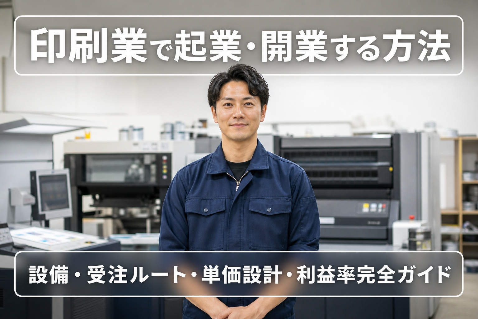 印刷業で起業・開業する方法｜設備・受注ルート・単価設計・利益率完全ガイド