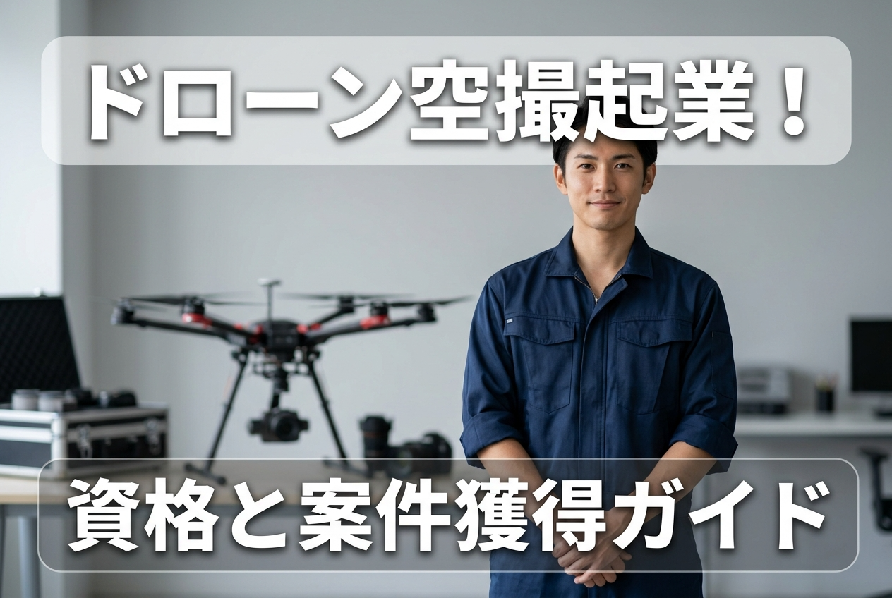ドローン空撮起業！資格と案件獲得ガイド