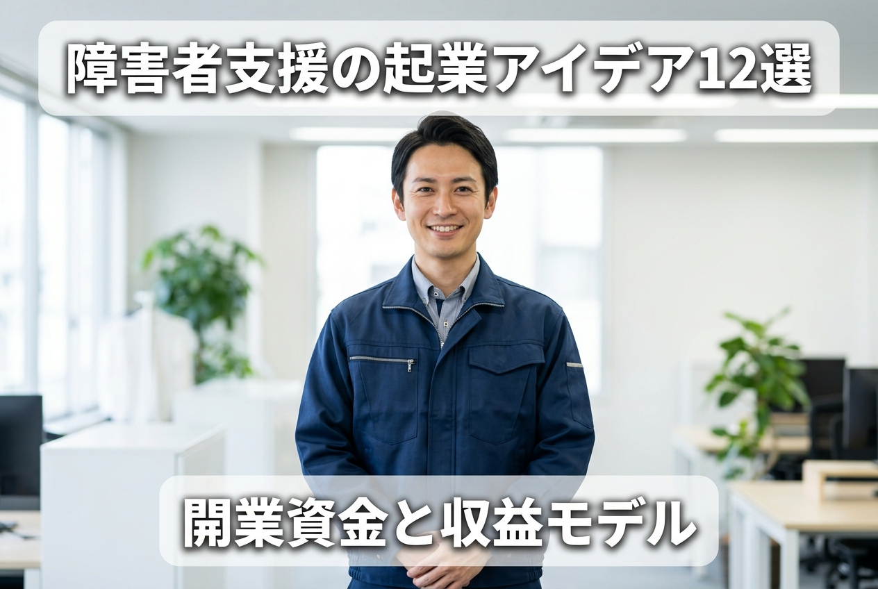 障害者支援の起業アイデア12選｜開業資金と収益モデル