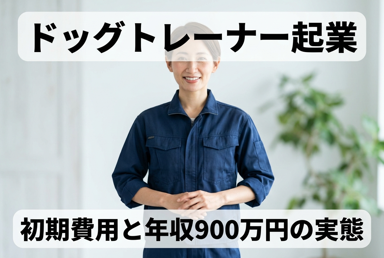 ドッグトレーナー起業｜初期費用と年収900万円の実態