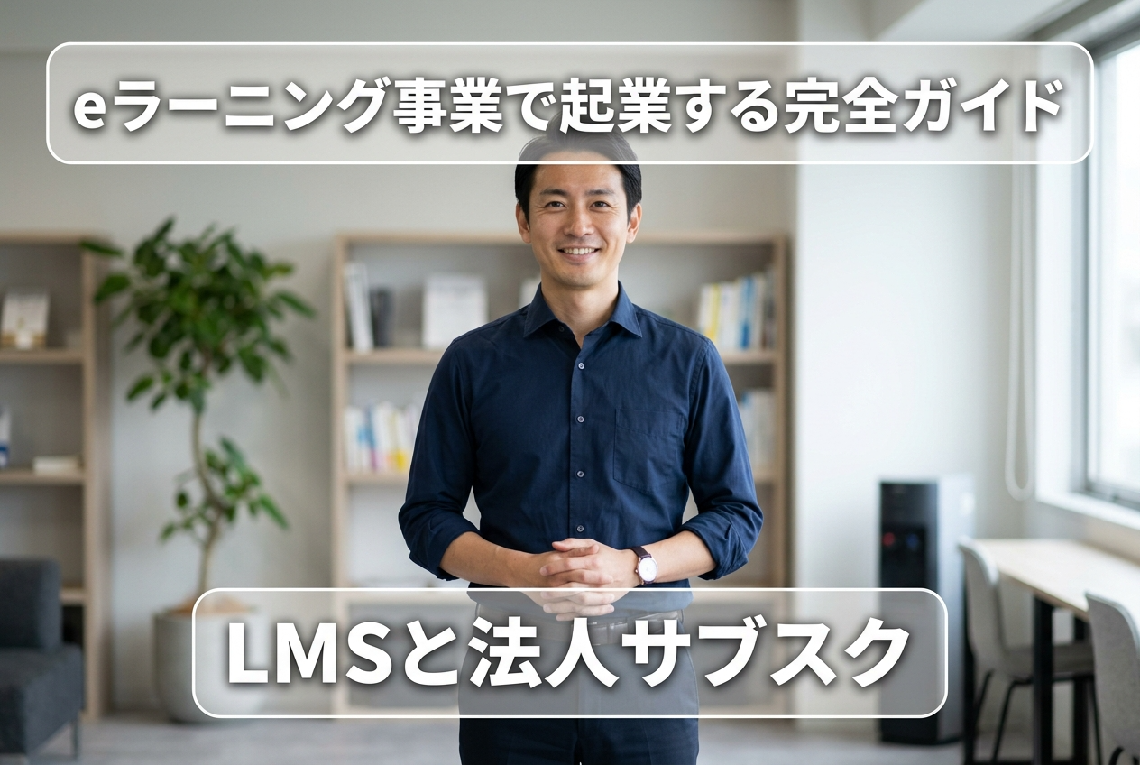 eラーニング事業で起業する完全ガイド｜LMSと法人サブスク