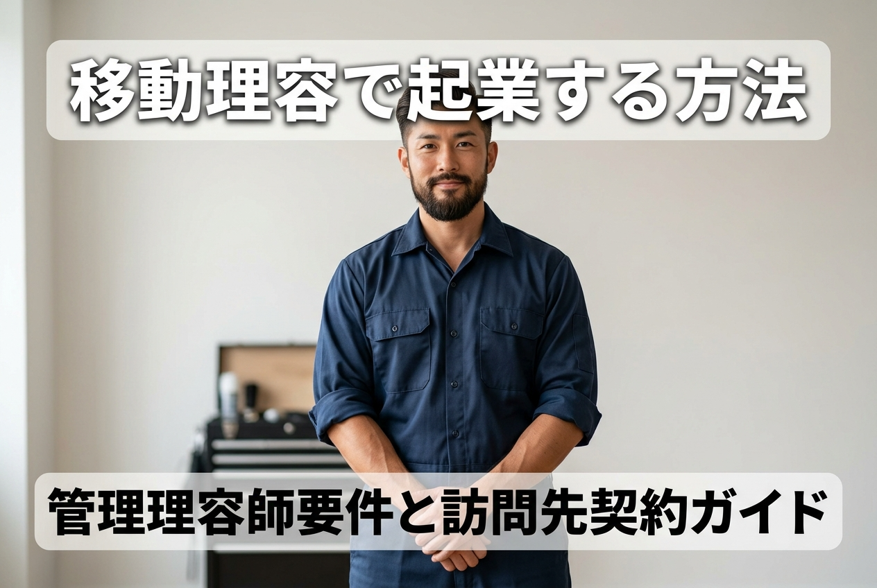 移動理容で起業する方法｜管理理容師要件と訪問先契約ガイド
