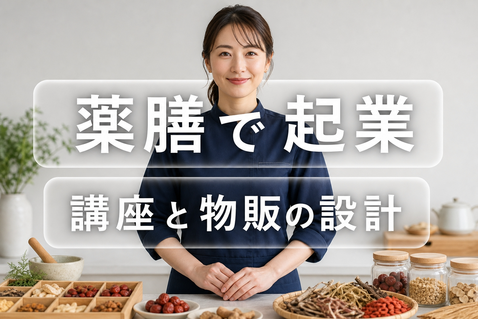 薬膳で起業｜講座と物販の設計