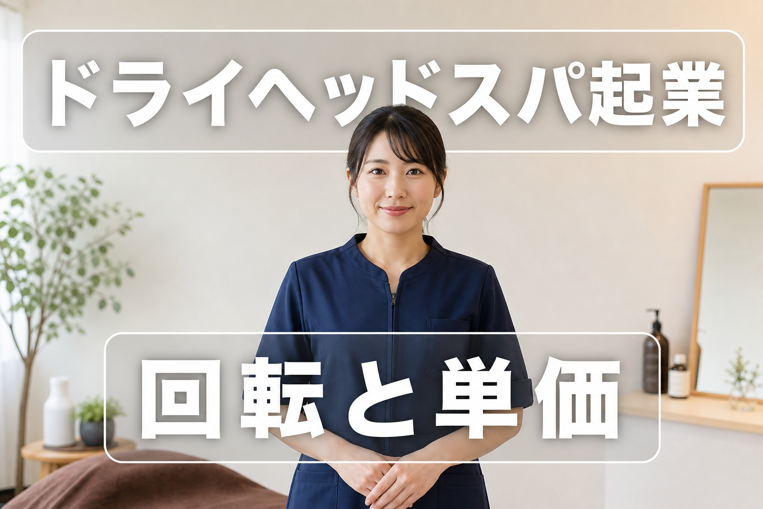 ドライヘッドスパ起業｜回転と単価