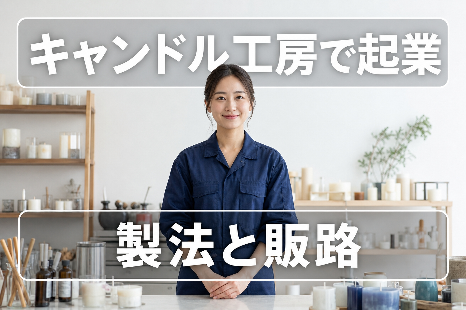 キャンドル工房で起業｜製法と販路