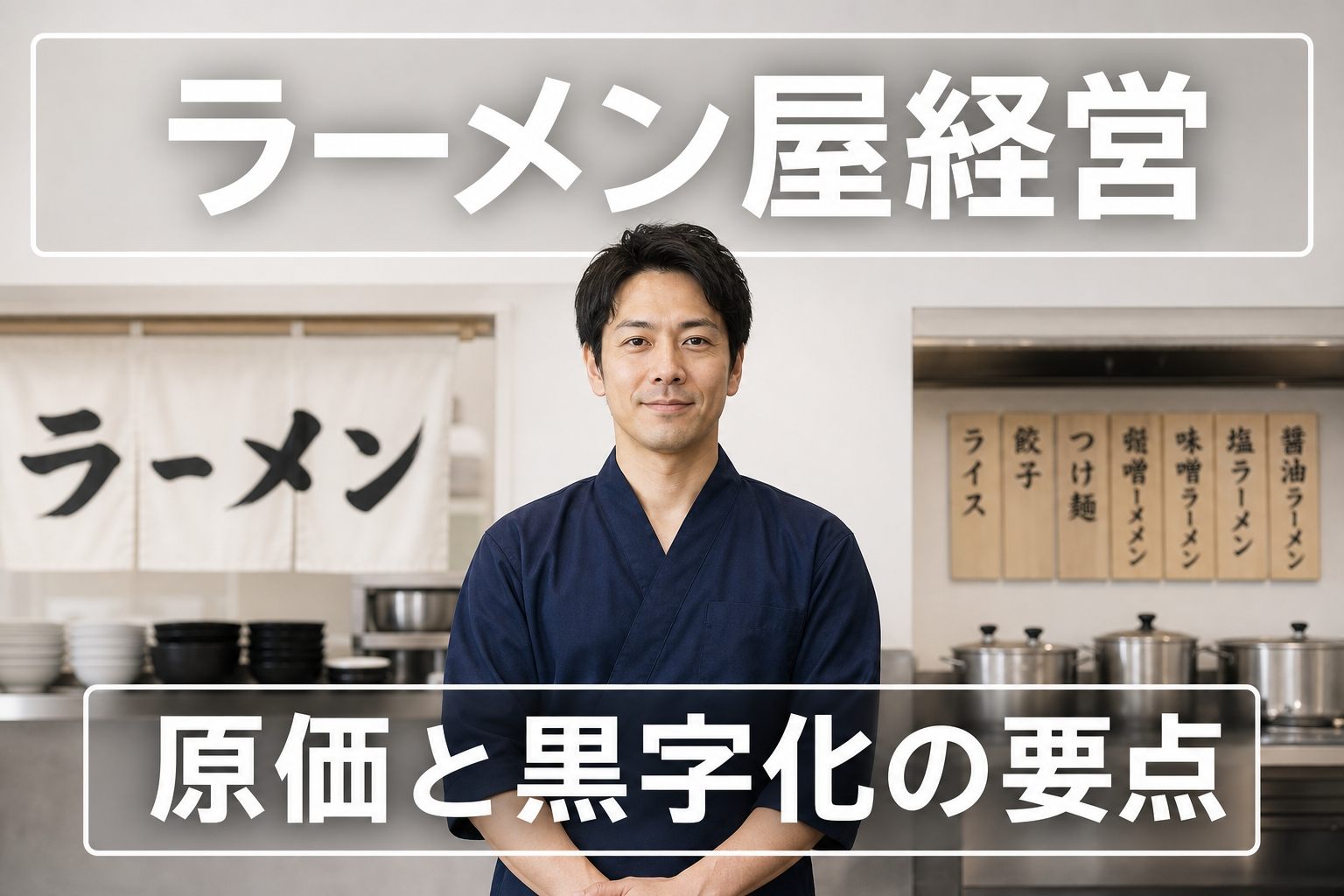 ラーメン屋経営を黒字化する方法｜原価率・人件費のコントロールと売上改善の秘訣