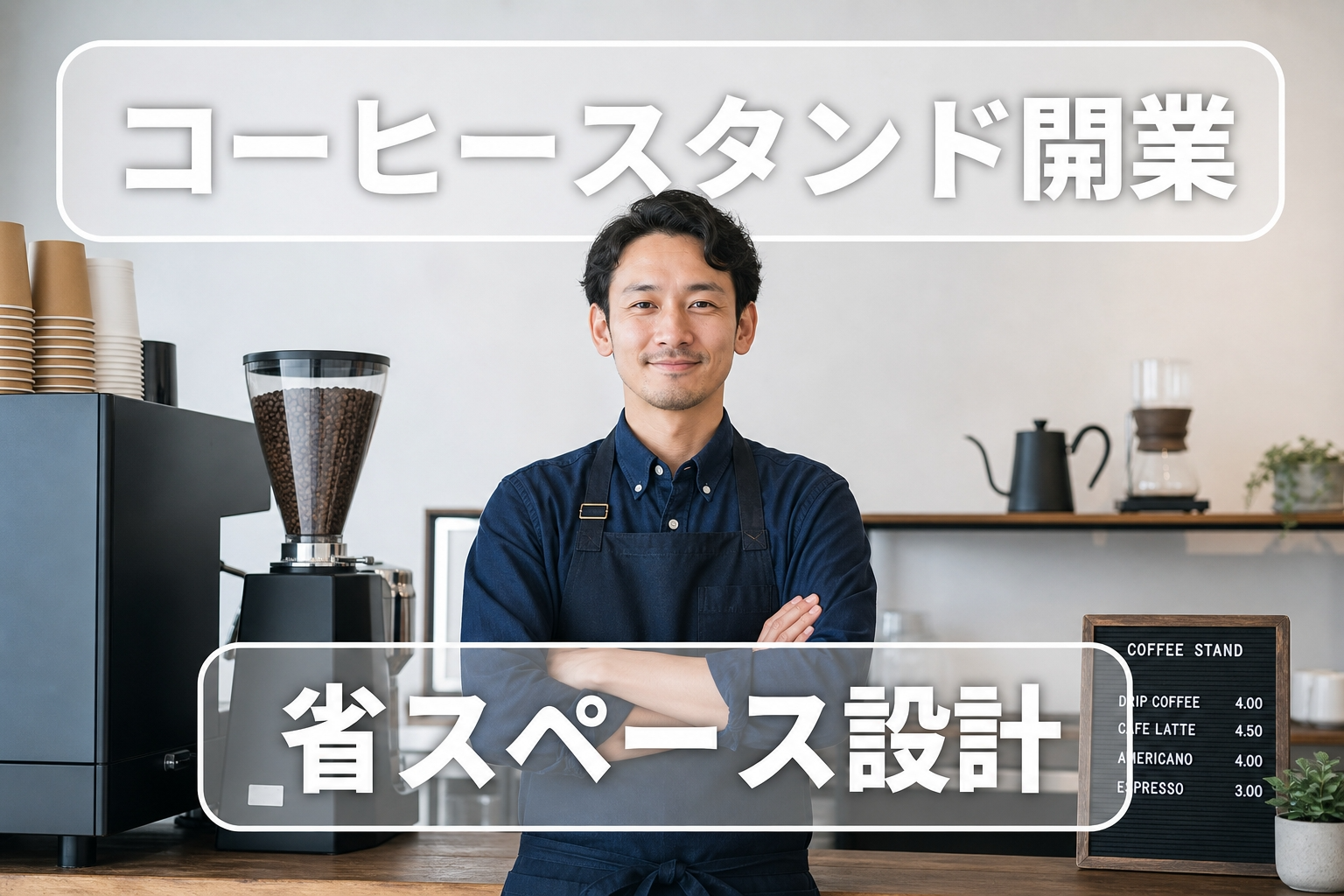 コーヒースタンド開業完全ガイド｜省スペース設計・マシン選定・原価管理とテイクアウト集客のコツ