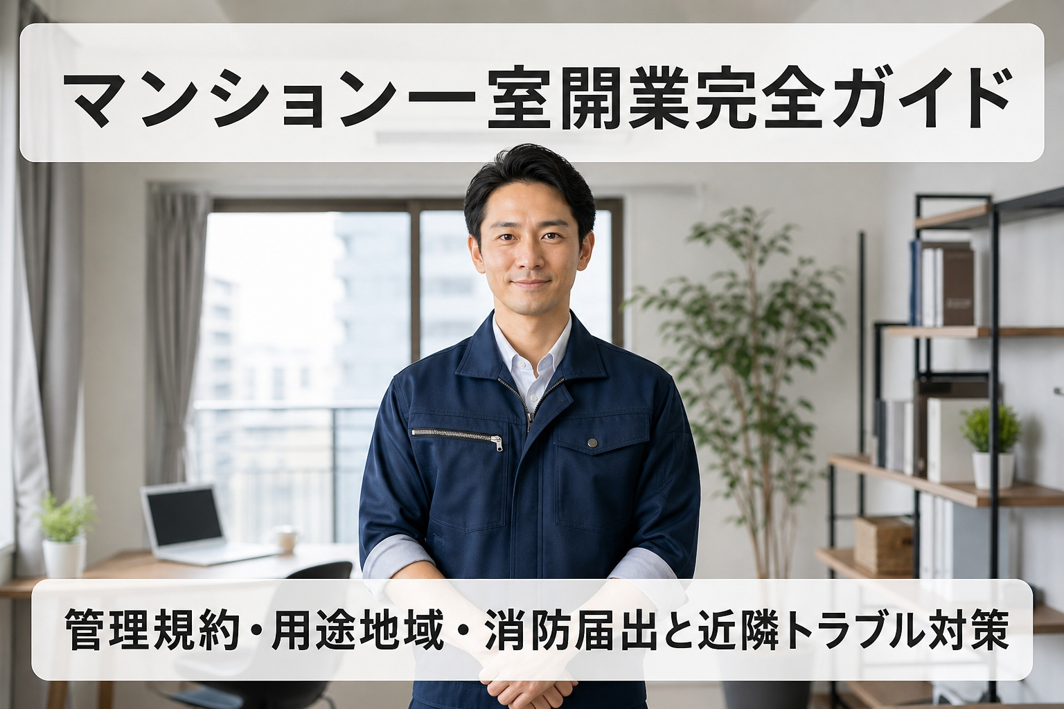 マンション一室開業完全ガイド｜管理規約・用途地域・消防届出と近隣トラブル対策