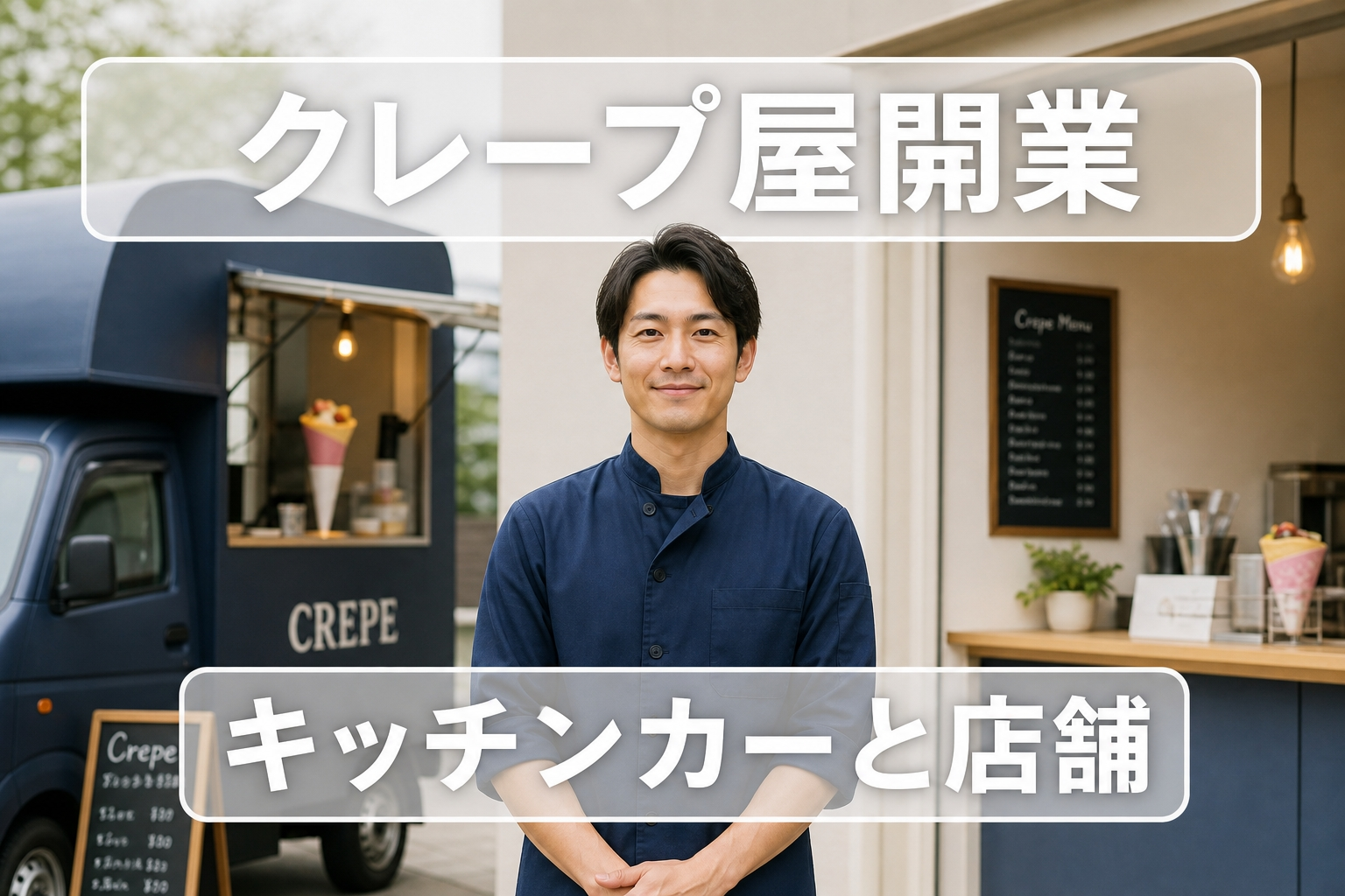 クレープ屋開業完全ガイド｜キッチンカーvs実店舗・営業許可・原価率と行列を裁くオペレーション