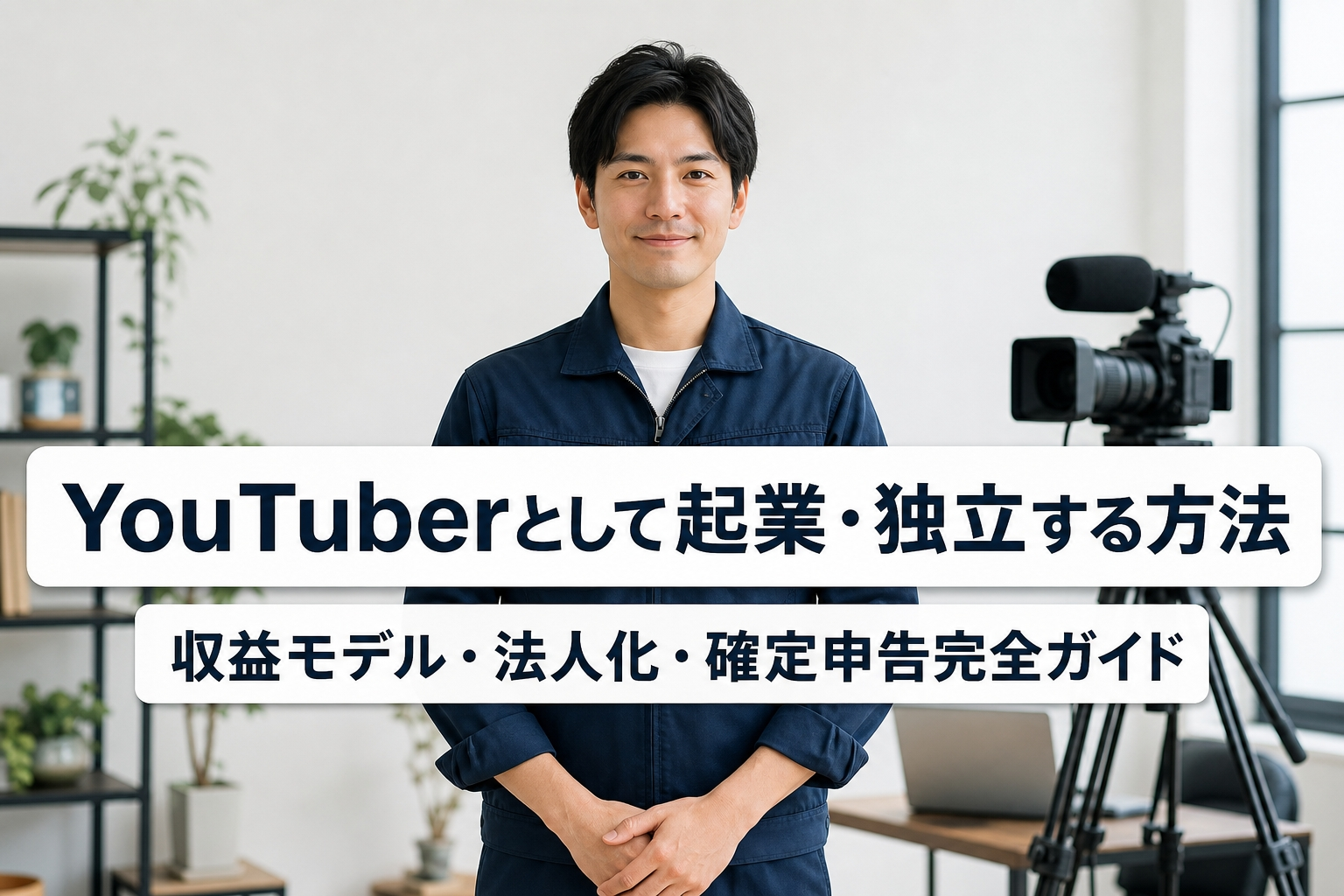 YouTuberとして起業・独立する方法｜収益モデル・法人化・確定申告完全ガイド