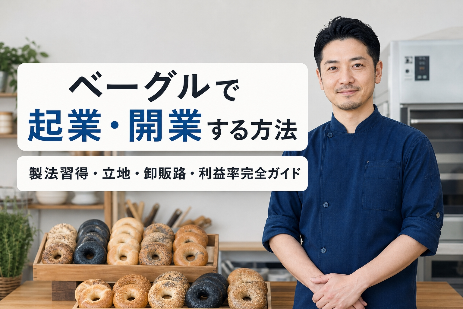 ベーグルで起業・開業する方法｜製法習得・立地・卸販路・利益率完全ガイド