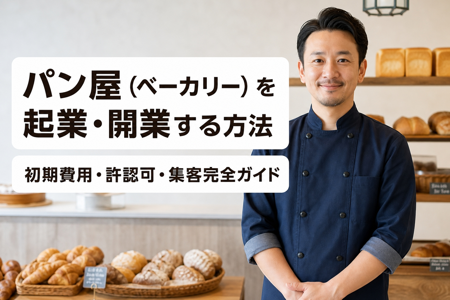 パン屋（ベーカリー）を起業・開業する方法｜初期費用・許認可・集客完全ガイド
