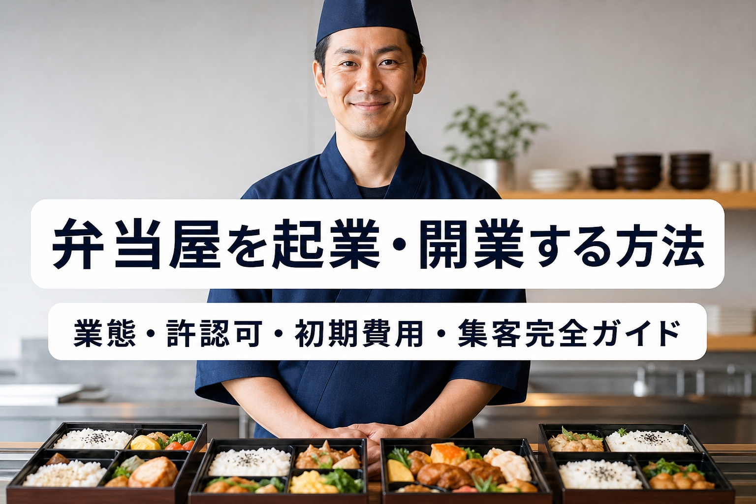 弁当屋を起業・開業する方法｜業態・許認可・初期費用・集客完全ガイド