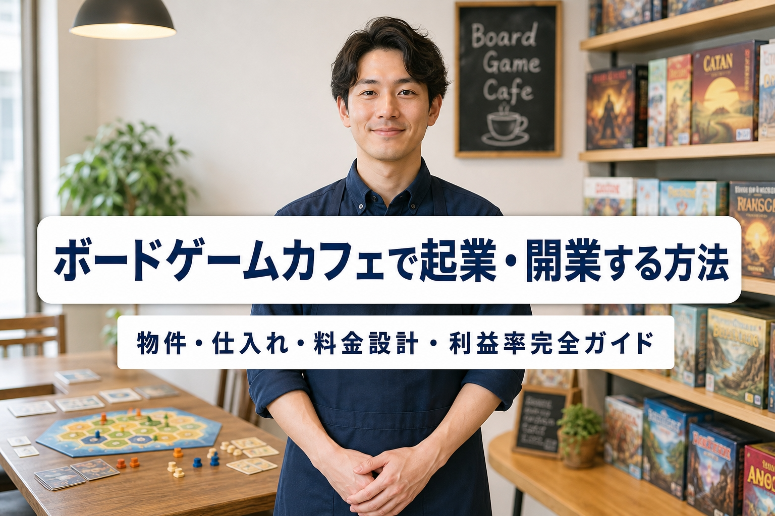 ボードゲームカフェで起業・開業する方法｜物件・仕入れ・料金設計・利益率完全ガイド