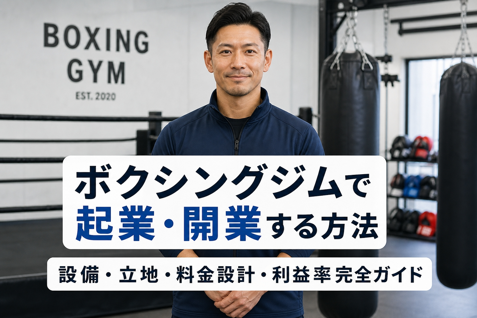 ボクシングジムで起業・開業する方法｜設備・立地・料金設計・利益率完全ガイド