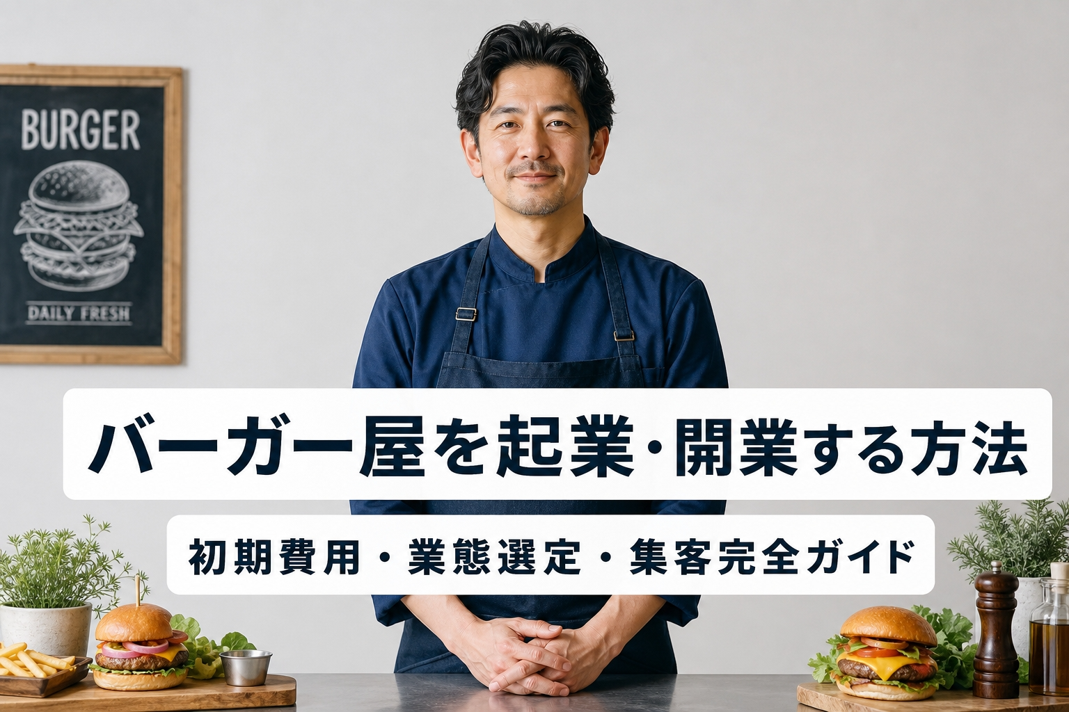 バーガー屋を起業・開業する方法｜初期費用・業態選定・集客完全ガイド