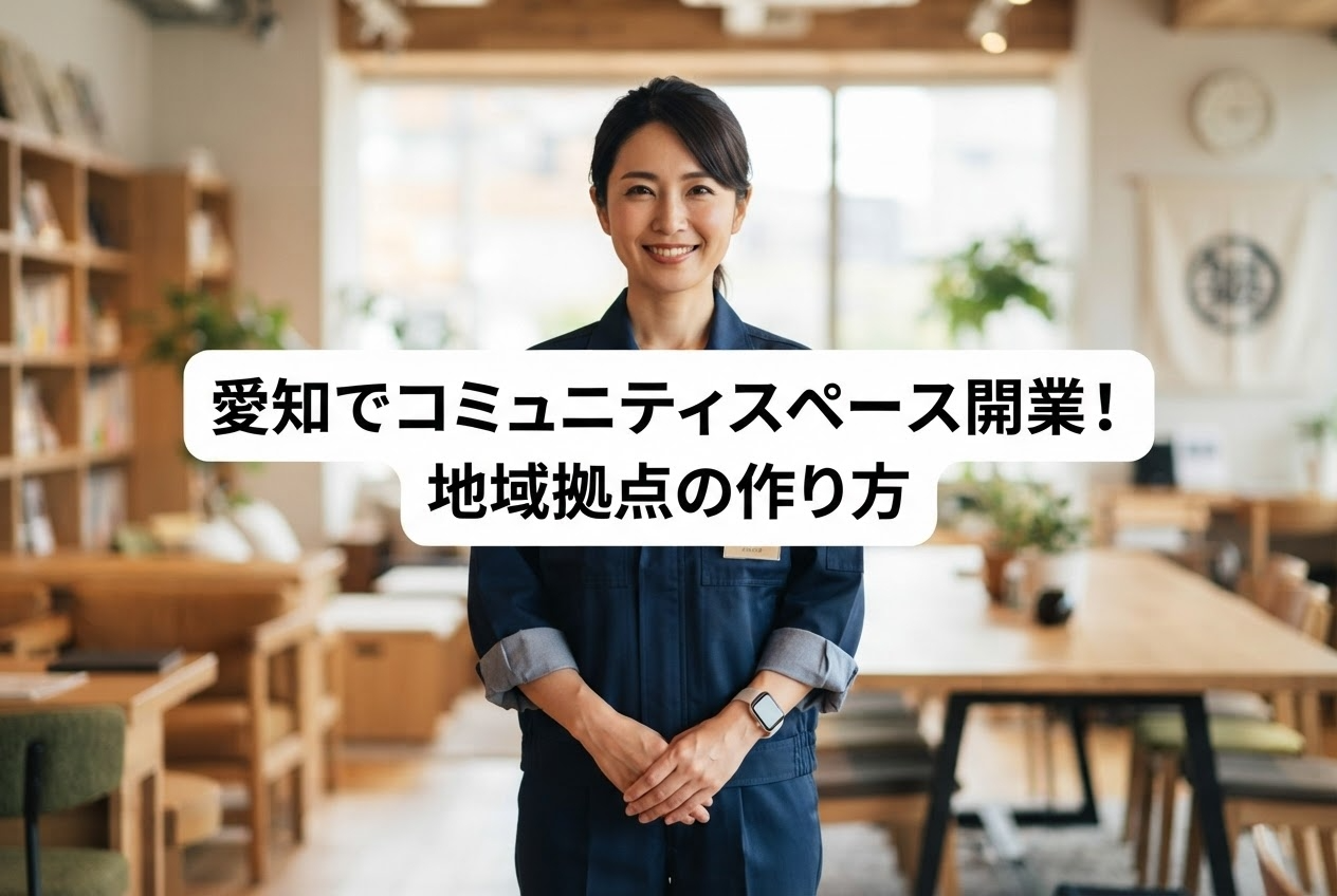 愛知でコミュニティスペース開業！地域拠点の作り方