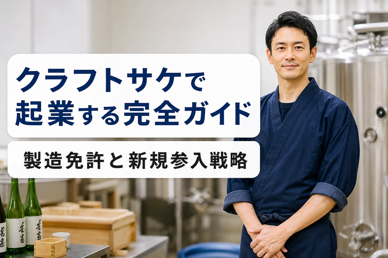 クラフトサケで起業する完全ガイド｜製造免許と新規参入戦略