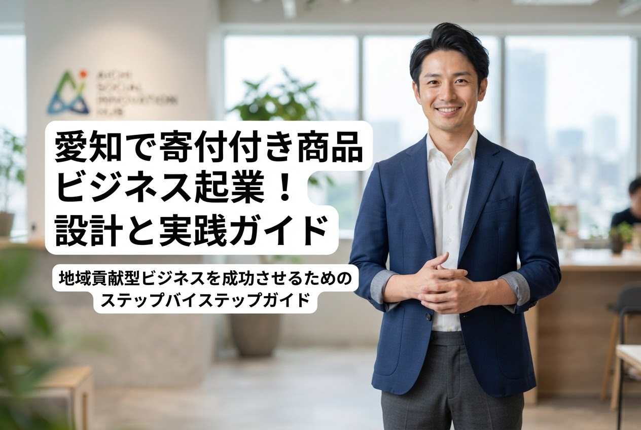愛知で寄付付き商品ビジネス起業！設計と実践ガイド