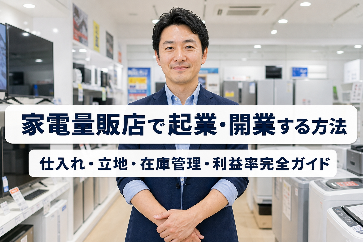 家電量販店で起業・開業する方法｜仕入れ・立地・在庫管理・利益率完全ガイド