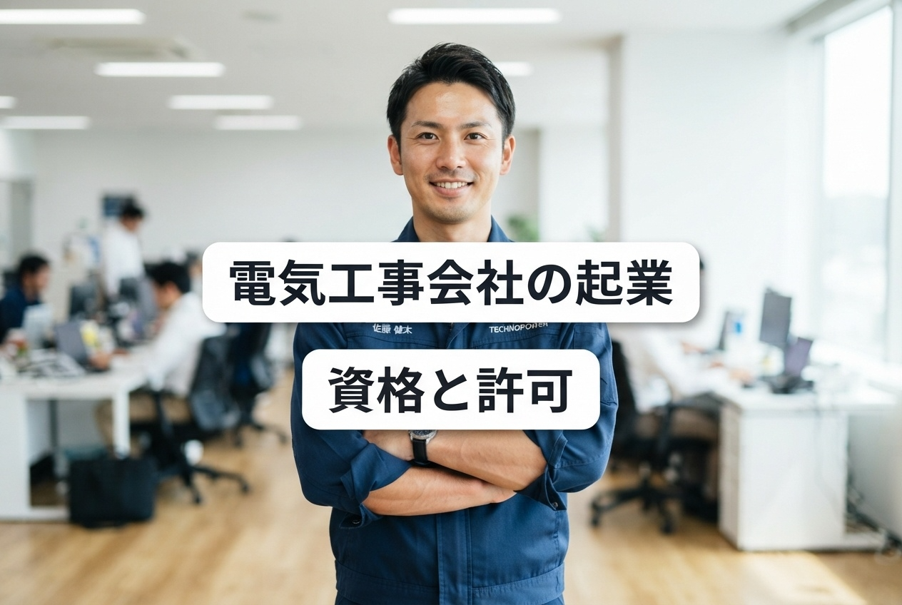 電気工事会社の起業完全ガイド｜電気工事業登録・建設業許可・必要資格と資金準備