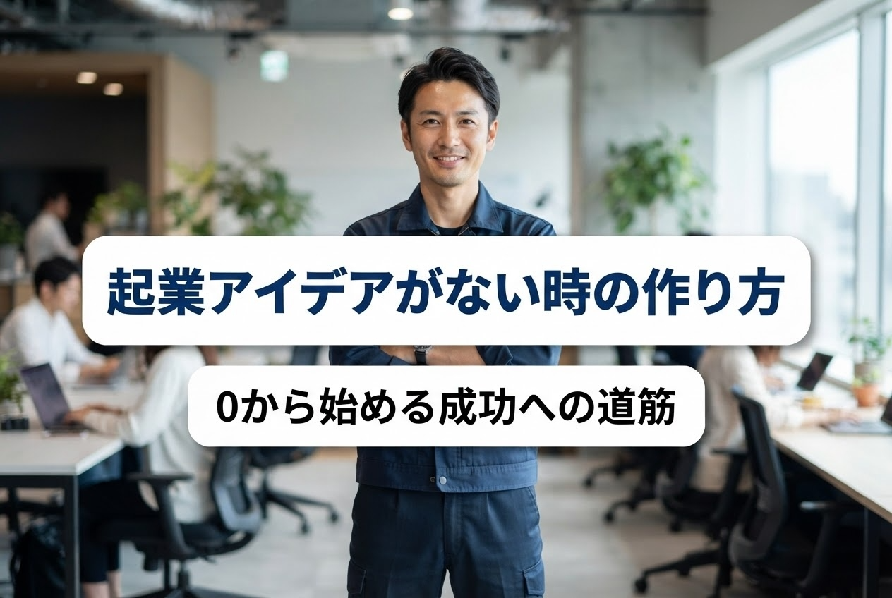 起業アイデアがない状態からの作り方完全ガイド｜経験の棚卸し・不満の発見・既存ビジネスの横展開とテスト検証手順