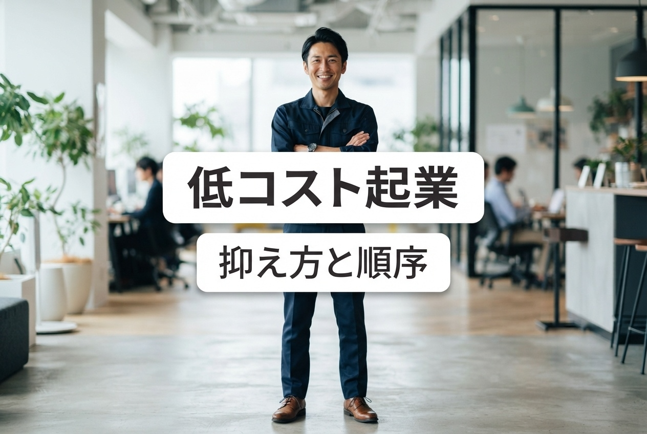 低コスト起業完全ガイド｜初期費用・固定費を抑える手順とおすすめ業種