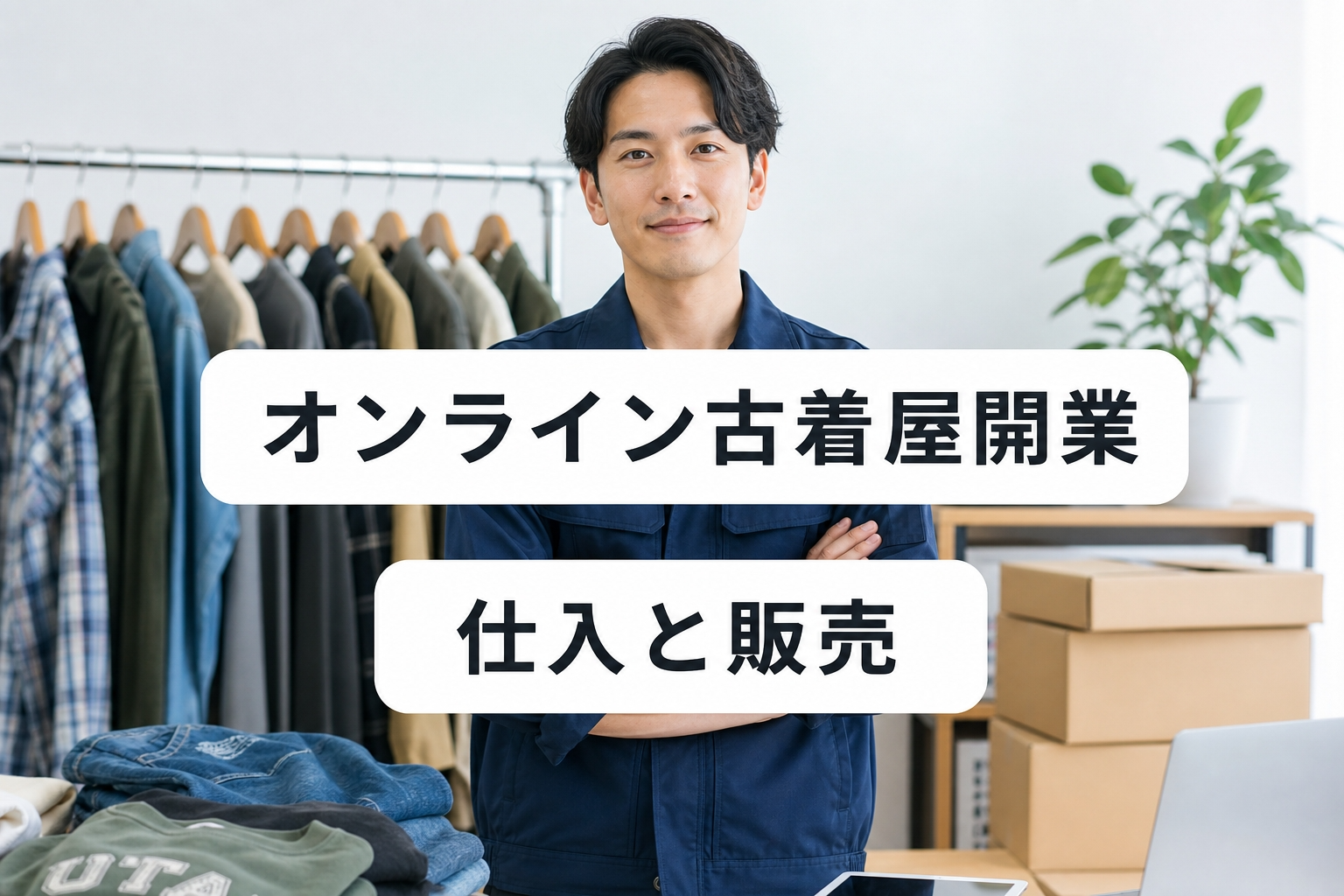 オンライン古着屋の始め方｜古物商許可・仕入れルート・撮影術”