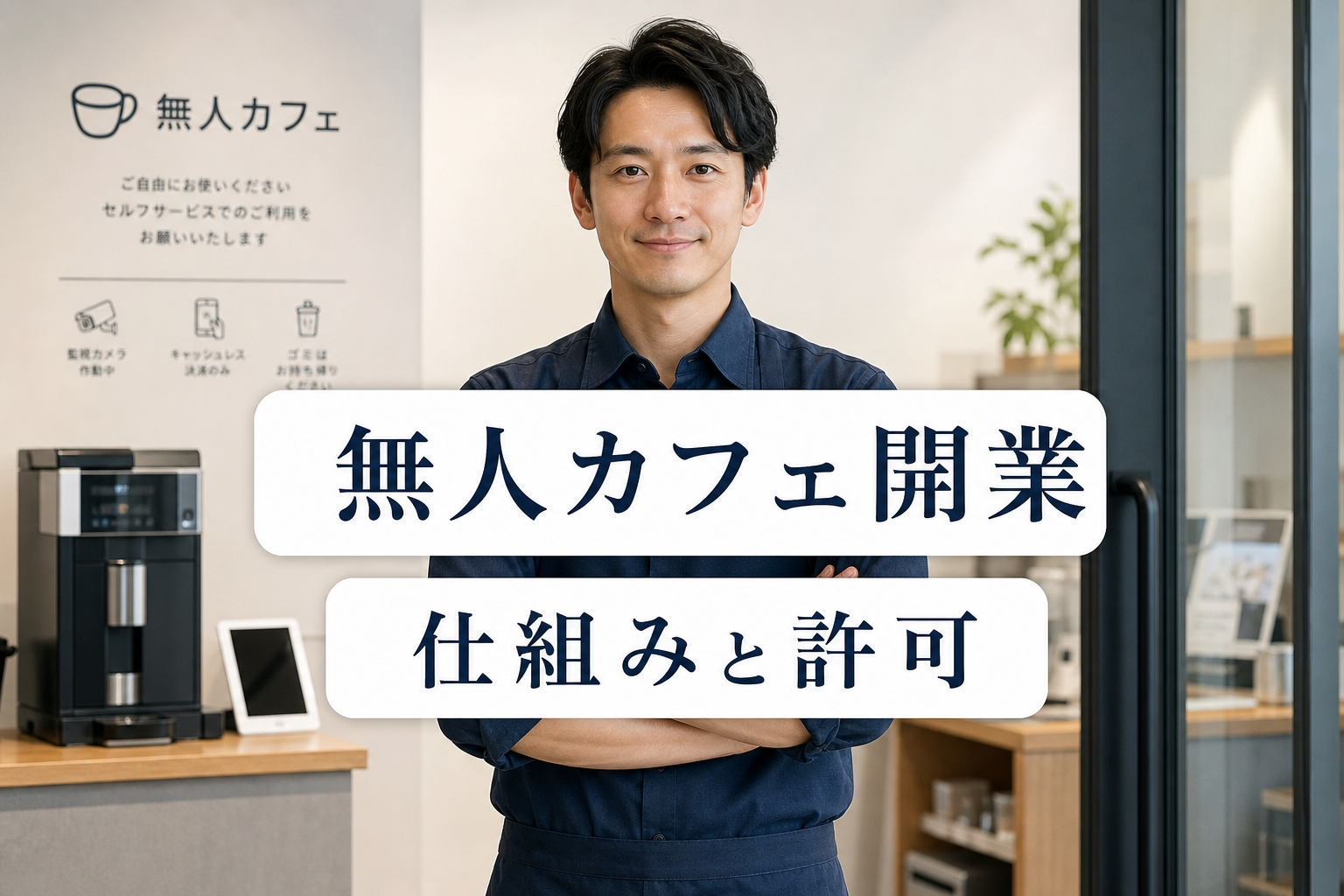 無人カフェの開業方法｜保健所許可・必要設備と失敗しない手順