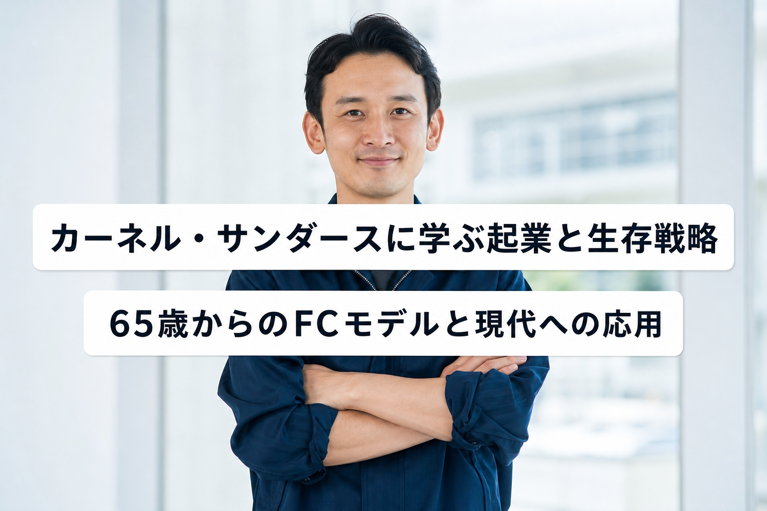 カーネル・サンダースに学ぶ起業と生存戦略｜65歳からのFCモデルと現代への応用