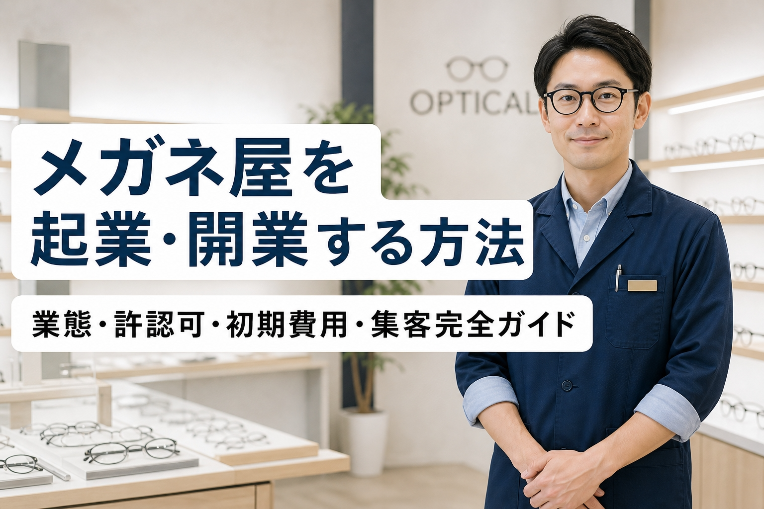 メガネ屋を起業・開業する方法｜業態・許認可・初期費用・集客完全ガイド