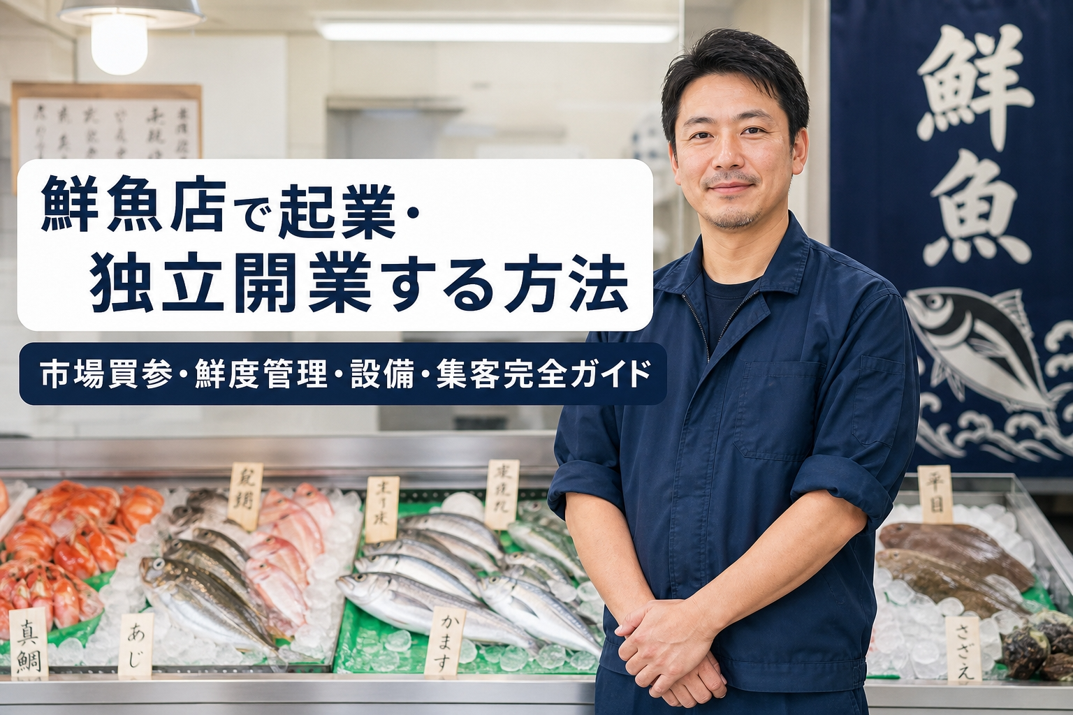 鮮魚店で起業・独立開業する方法｜市場買参・鮮度管理・設備・集客完全ガイド