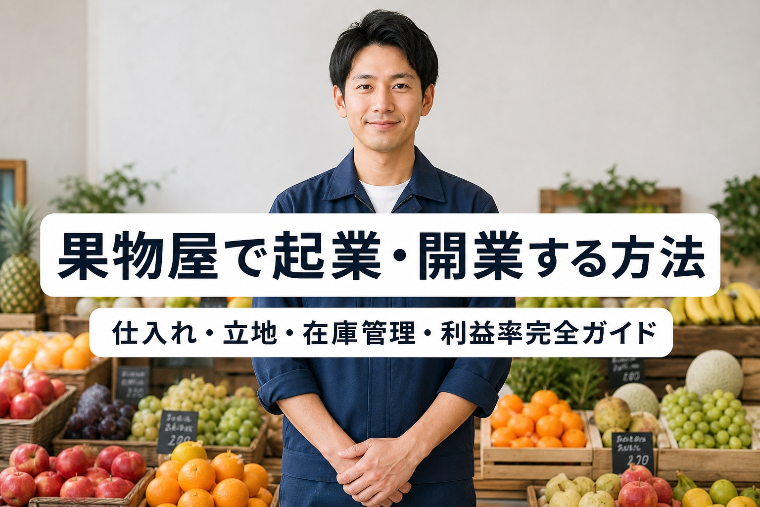 果物屋で起業・開業する方法｜仕入れ・立地・在庫管理・利益率完全ガイド