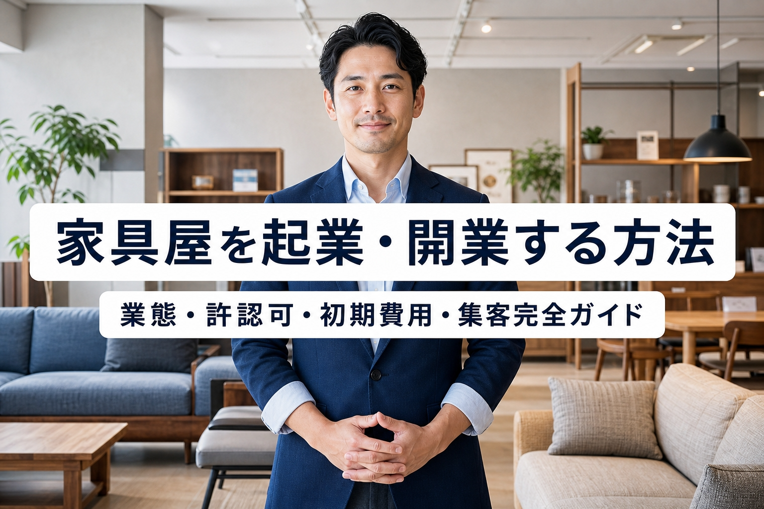 家具屋を起業・開業する方法｜業態・許認可・初期費用・集客完全ガイド