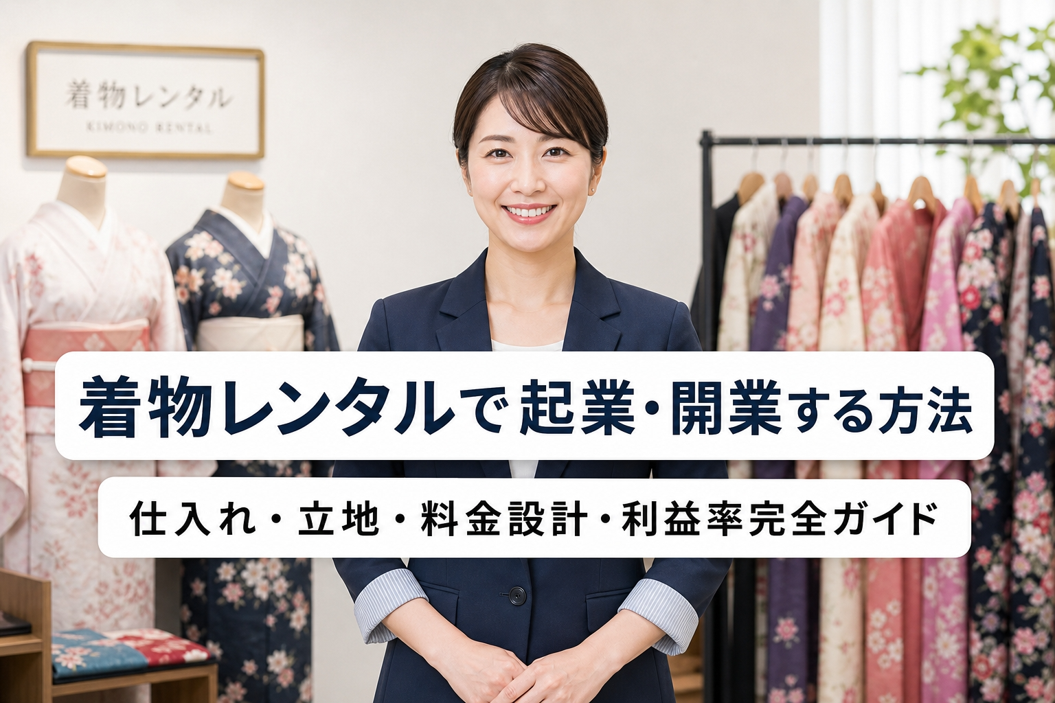 着物レンタルで起業・開業する方法｜仕入れ・立地・料金設計・利益率完全ガイド