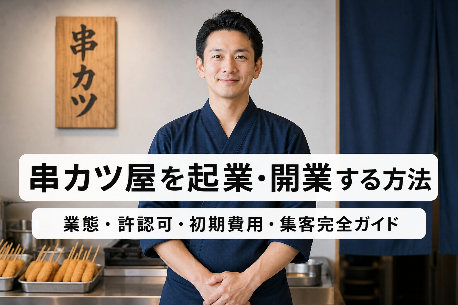 串カツ屋を起業・開業する方法｜業態・許認可・初期費用・集客完全ガイド