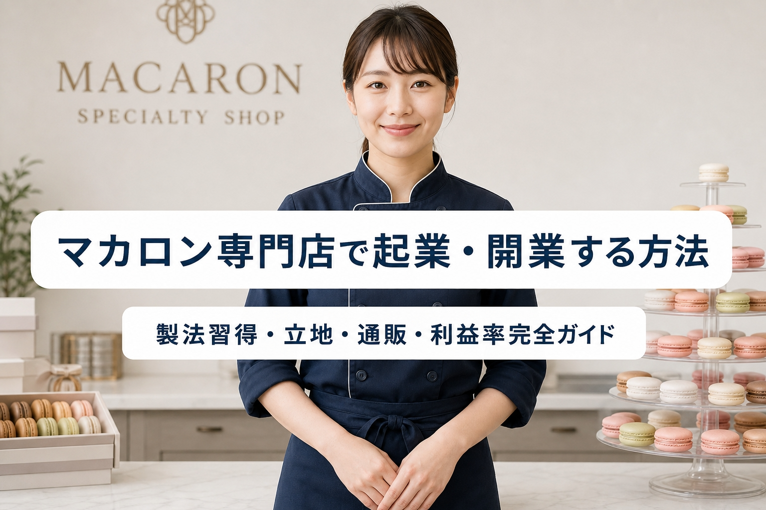 マカロン専門店で起業・開業する方法｜製法習得・立地・通販・利益率完全ガイド