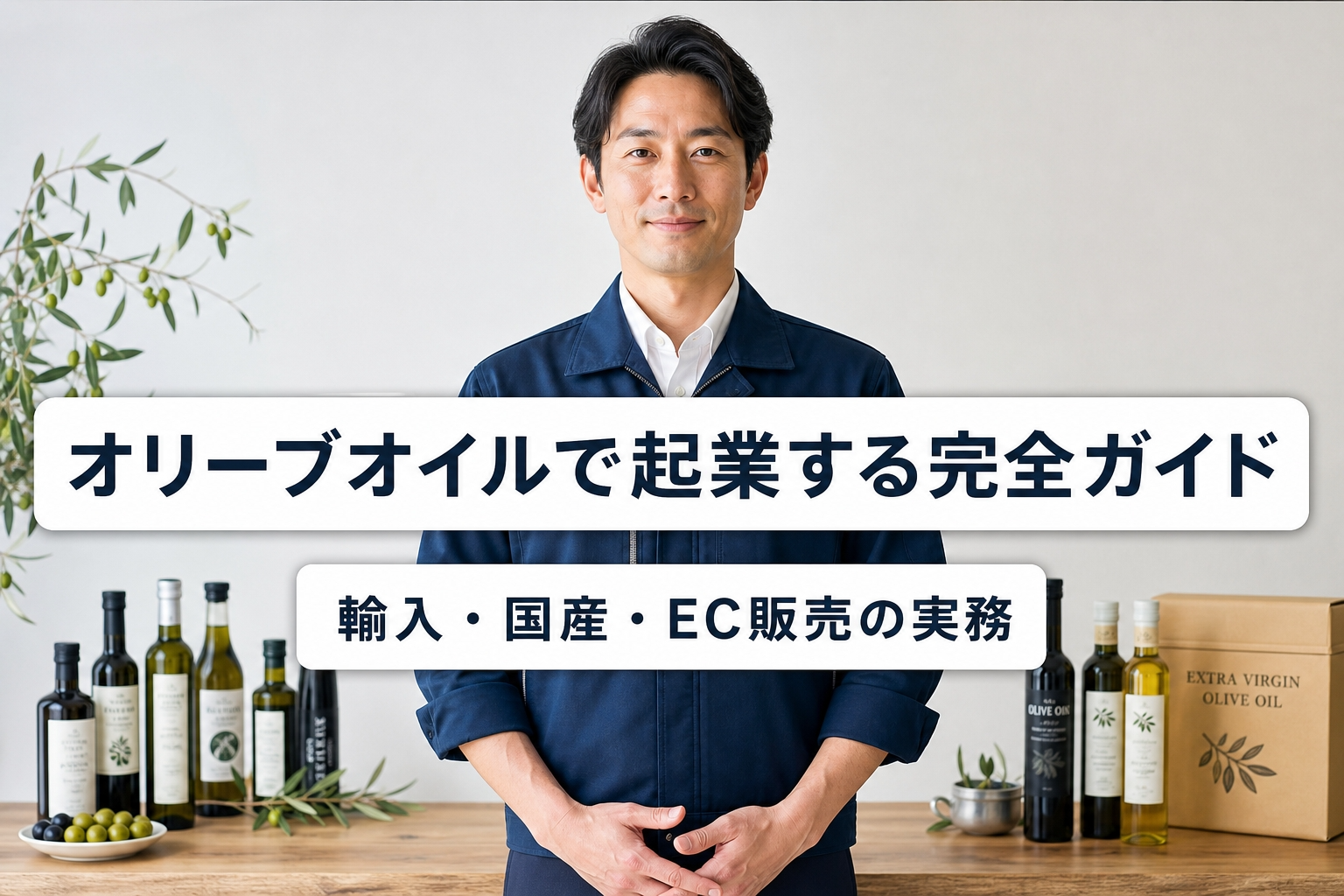 オリーブオイルで起業する完全ガイド｜輸入・国産・EC販売の実務