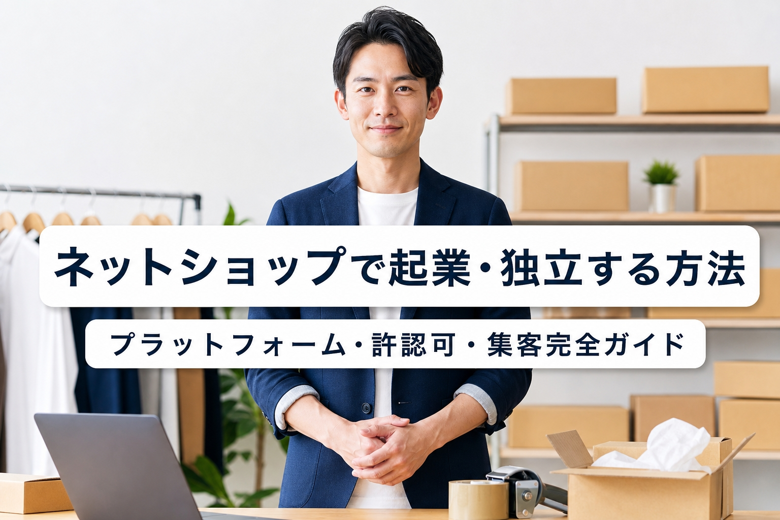 ネットショップで起業・独立する方法｜プラットフォーム・許認可・集客完全ガイド