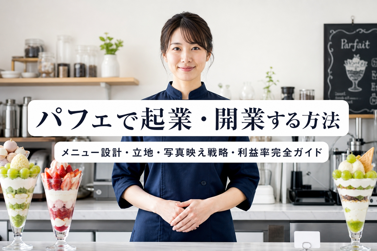 パフェで起業・開業する方法｜メニュー設計・立地・写真映え戦略・利益率完全ガイド